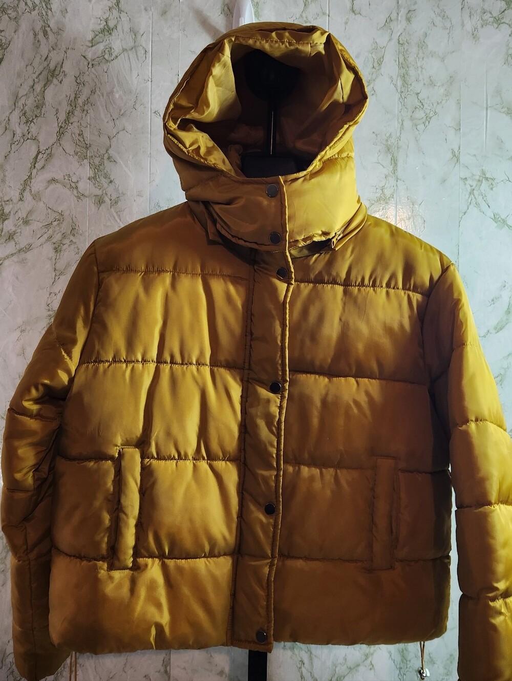 Sebby Gold Puffer Coat